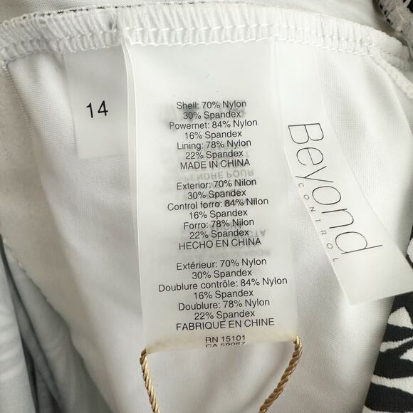 Beyond Control Giving Attitude One Shoulder Tummy Control Swimsuit Size 14 - Picture 5 of 10